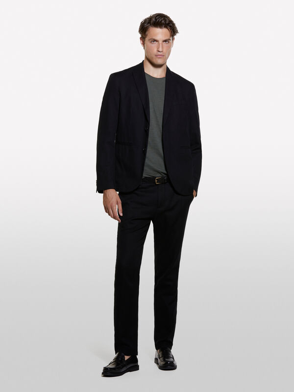Blazer alfaiataria preto slim comfort fit - blazers para homem | Sisley