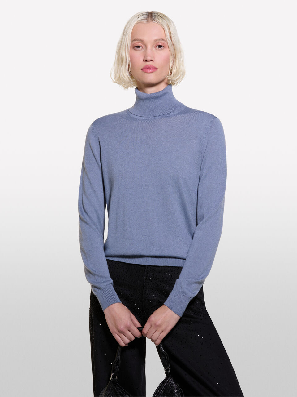 TURTLE NECK SWEATER Mulher image number null