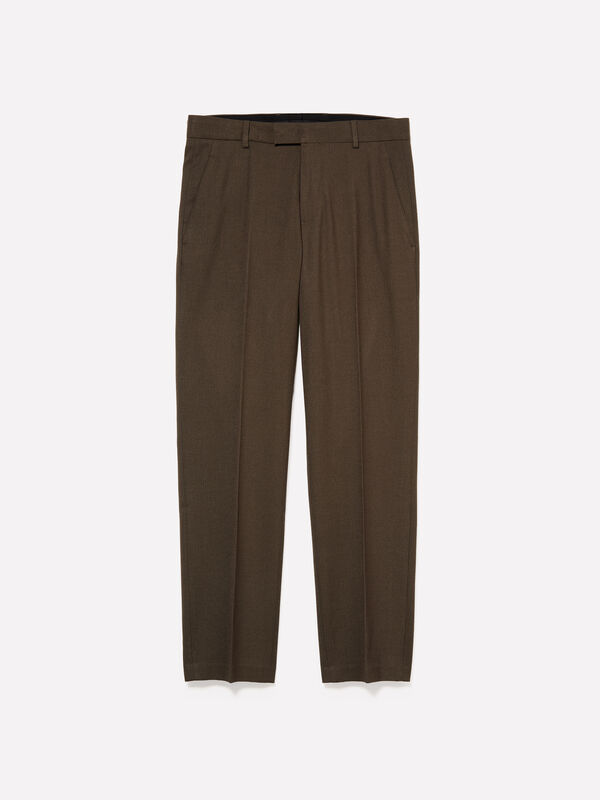Chinos formais slim comfort fit - calças chinos para homem | Sisley