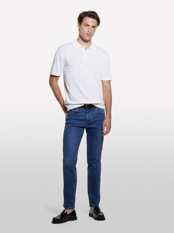 Jeans Stockholm azul slim fit - jeans slim fit para homem | Sisley