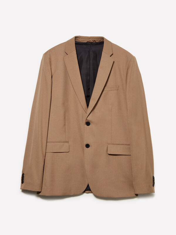 Blazer de alfaiatari bege - blazers para homem | Sisley