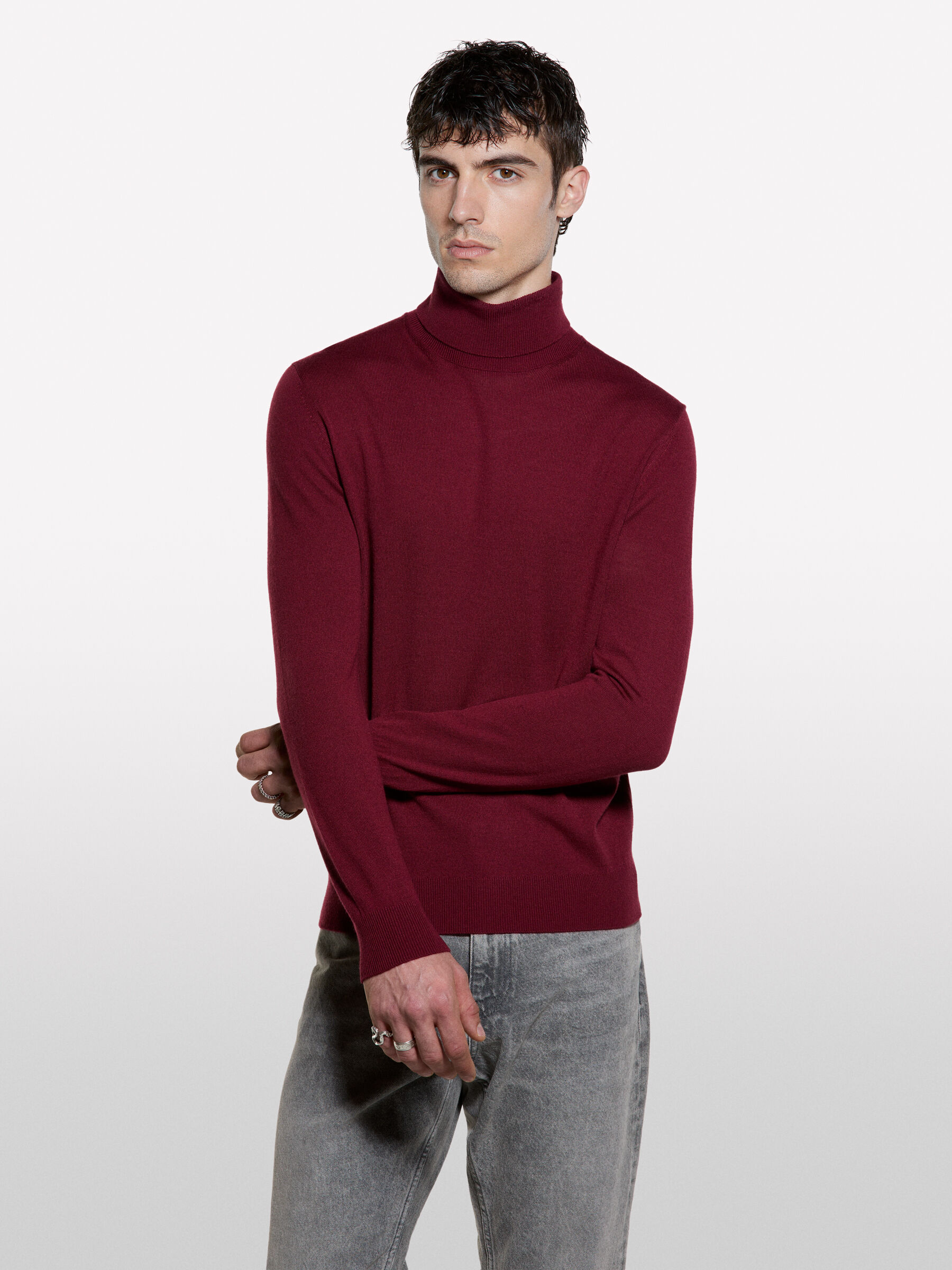 TURTLE NECK SWEATER Homem image number null