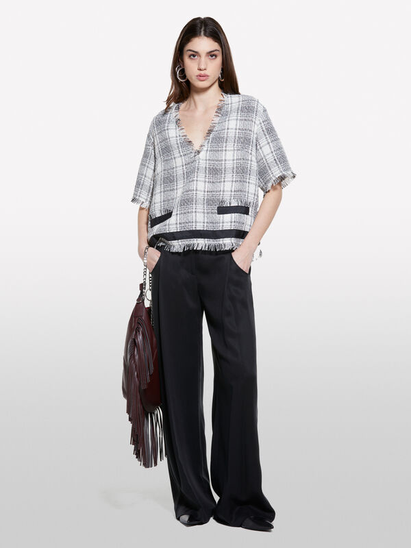 Blusa com franjas - blusas para mulher | Sisley