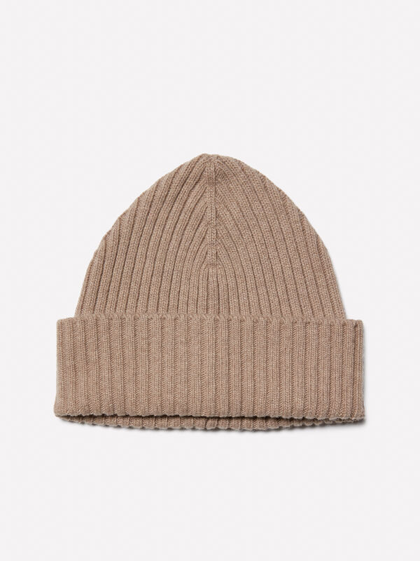 Gorro de malha marrom - chapéus para homem | Sisley