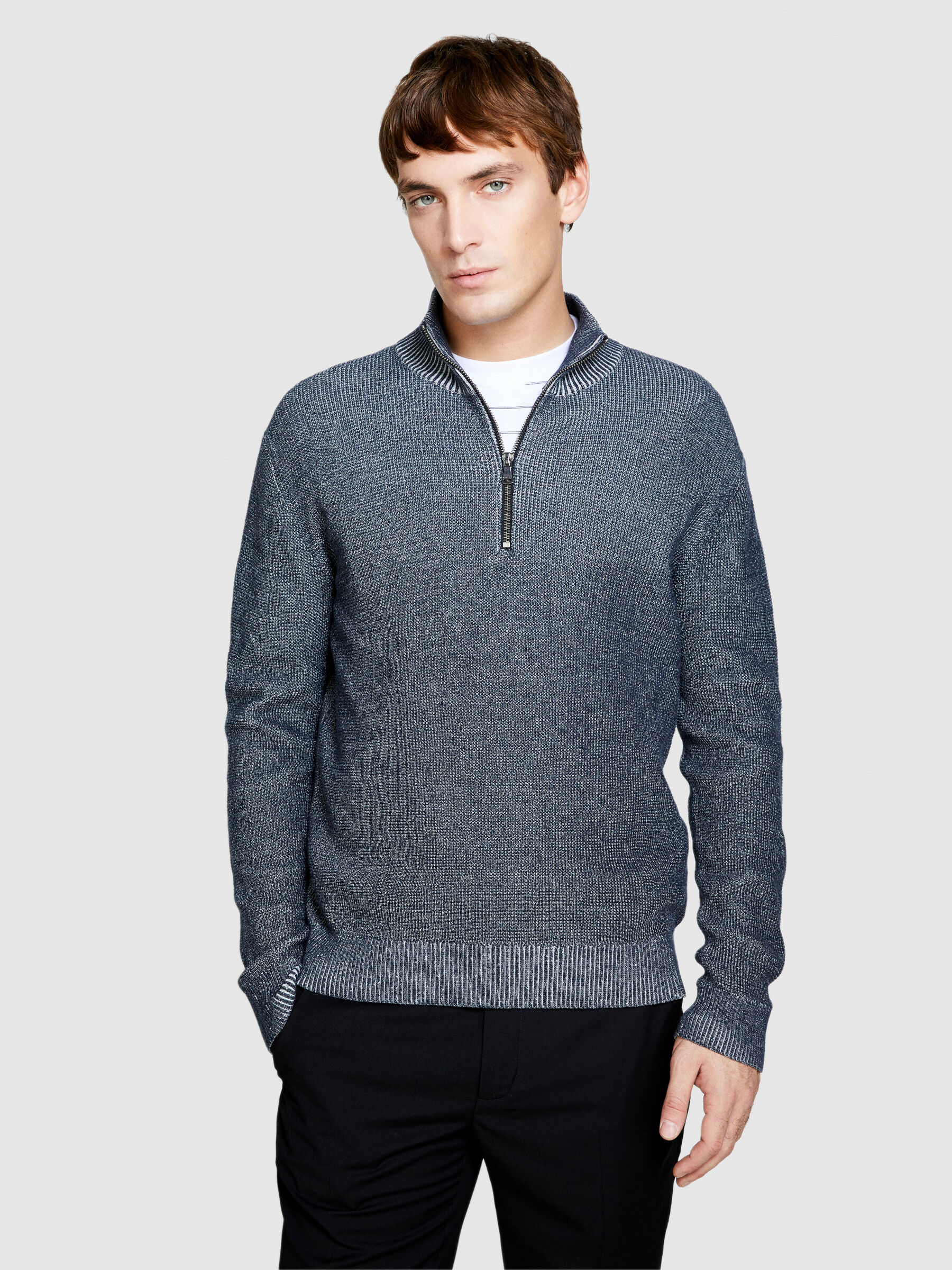 Camisola com meio fecho de correr Homem image number null