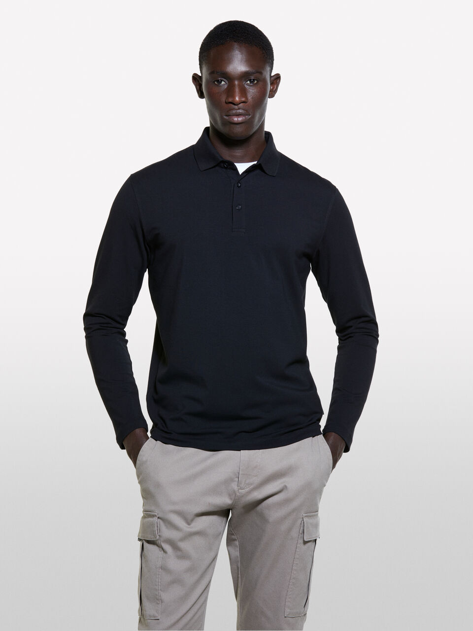 L/S POLO SHIRT Homem image number null