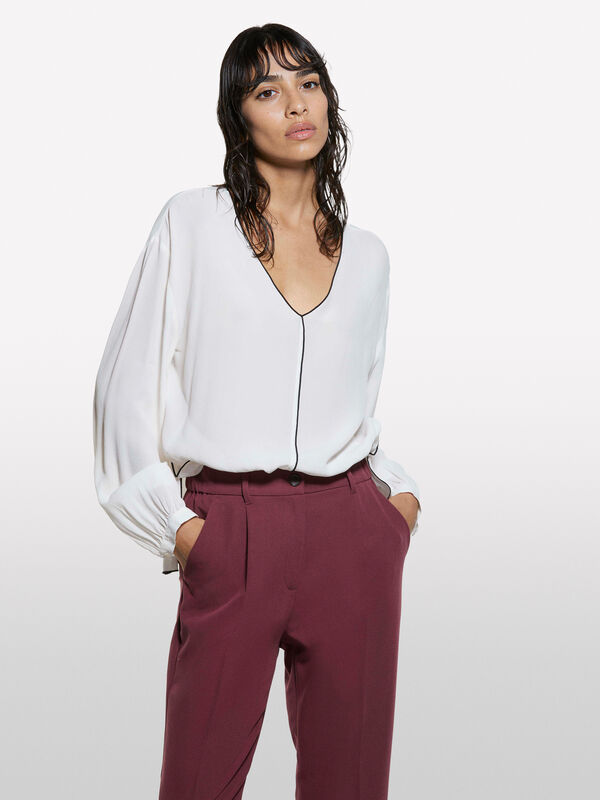 Blusa over fit branco creme - blusas para mulher | Sisley