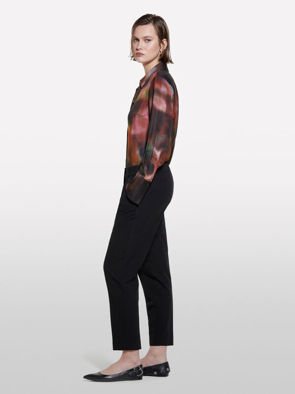 Joggers pretas - calças joggers para mulher | Sisley
