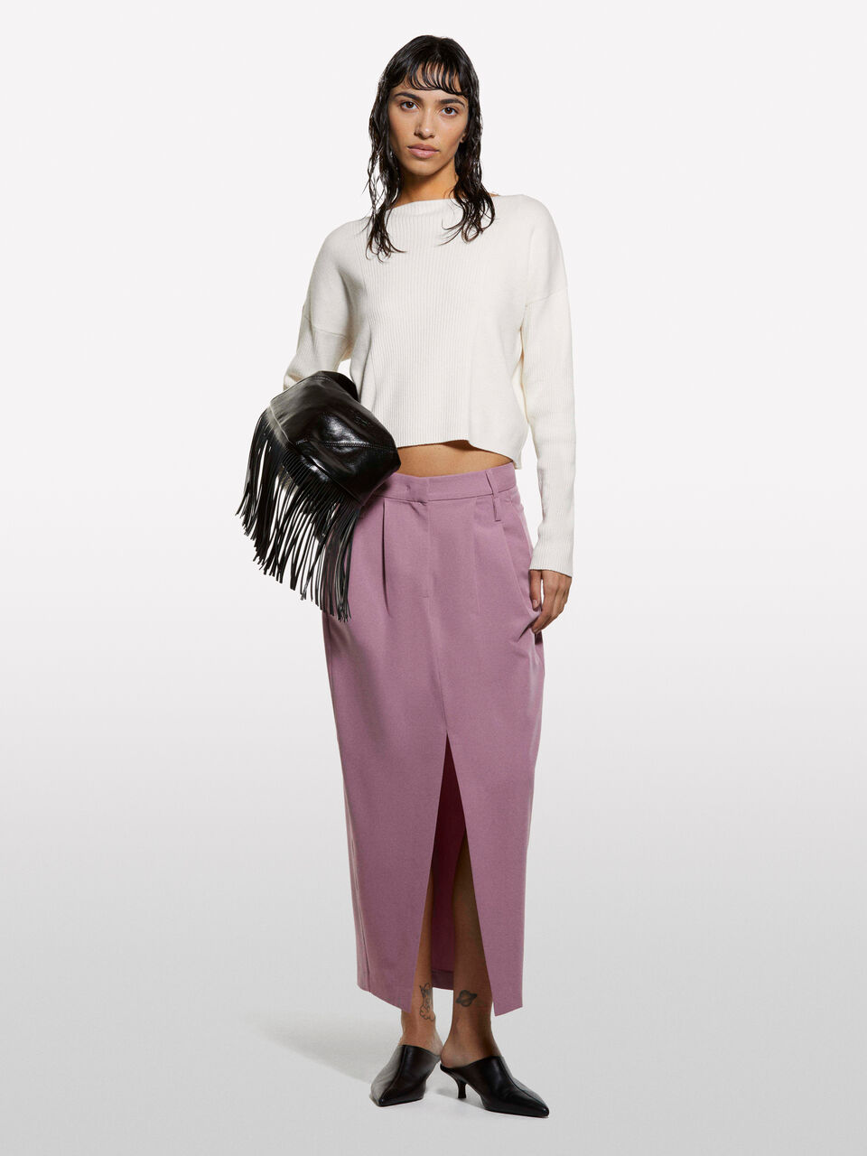 BOAT-NECK SWEAT.L/S Mulher image number null