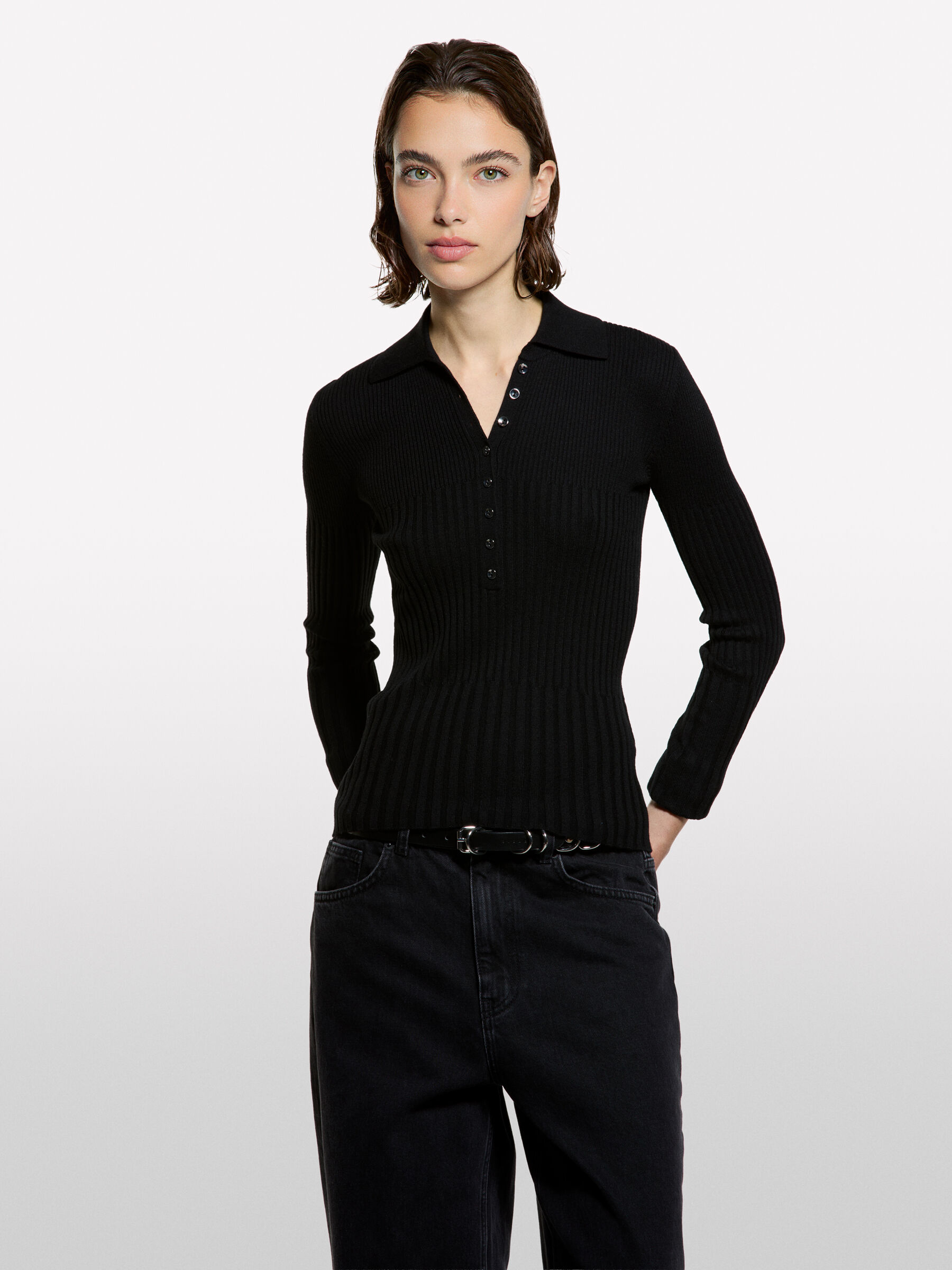 L/S POLO SHIRT Mulher image number null