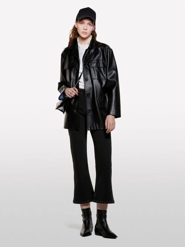 Jeans bootcut preto - mid season sale mulher | Sisley