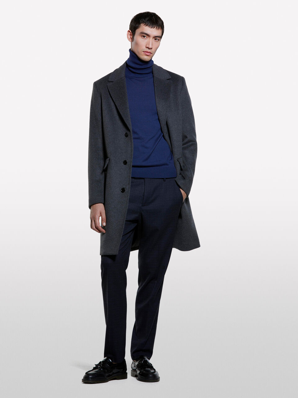 TURTLE NECK SWEATER Homem image number null