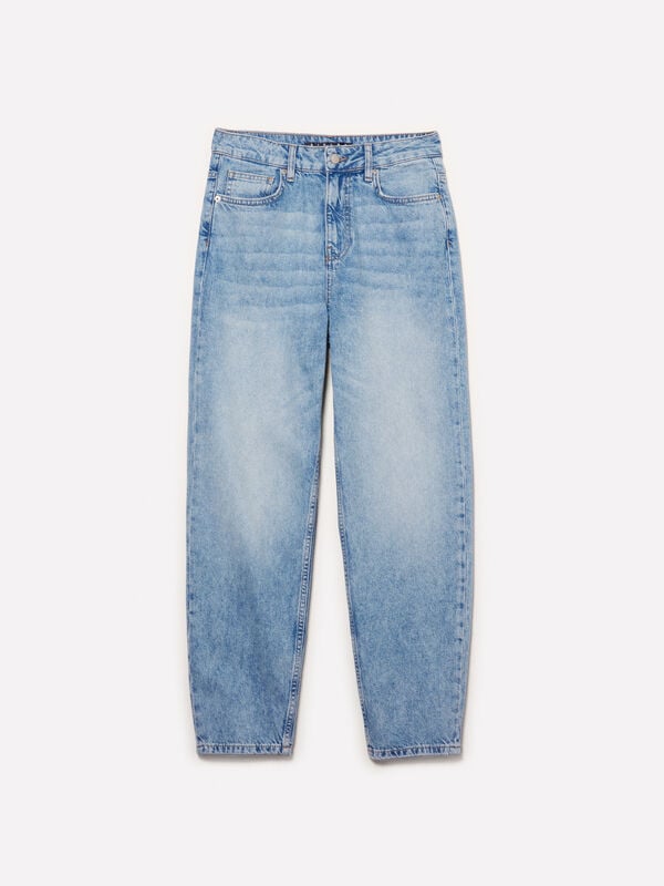 Jeans Style 68 mom fit claro Jeans Style 68 mom fit claro - jeans mom fit e boyfriend para mulher | Sisley