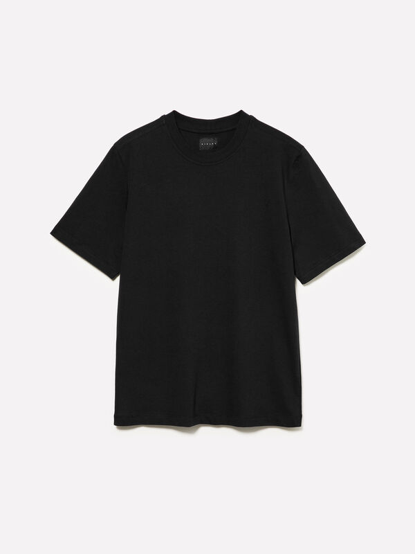 T-shirt de gola redonda regular fit - t-shirt de manga curta para homem | Sisley