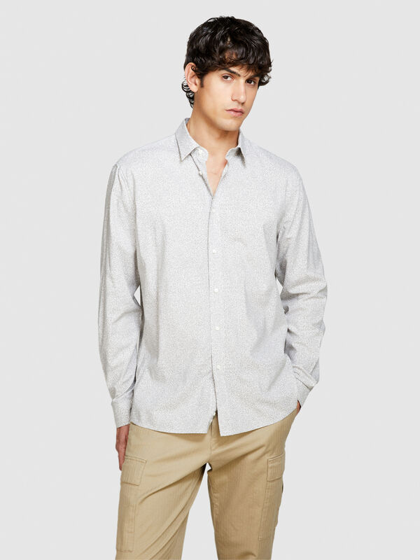 Camisa regular fit estampada - camisas regular para homem | Sisley