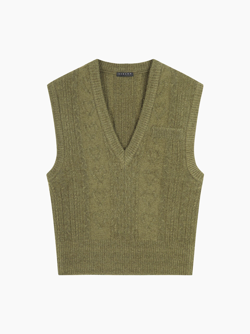 S/L V NECK SWEATER Mulher image number null