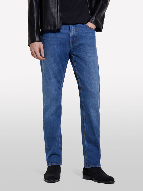 Jeans Style 75 regular fit azul - jeans regular para homem | Sisley
