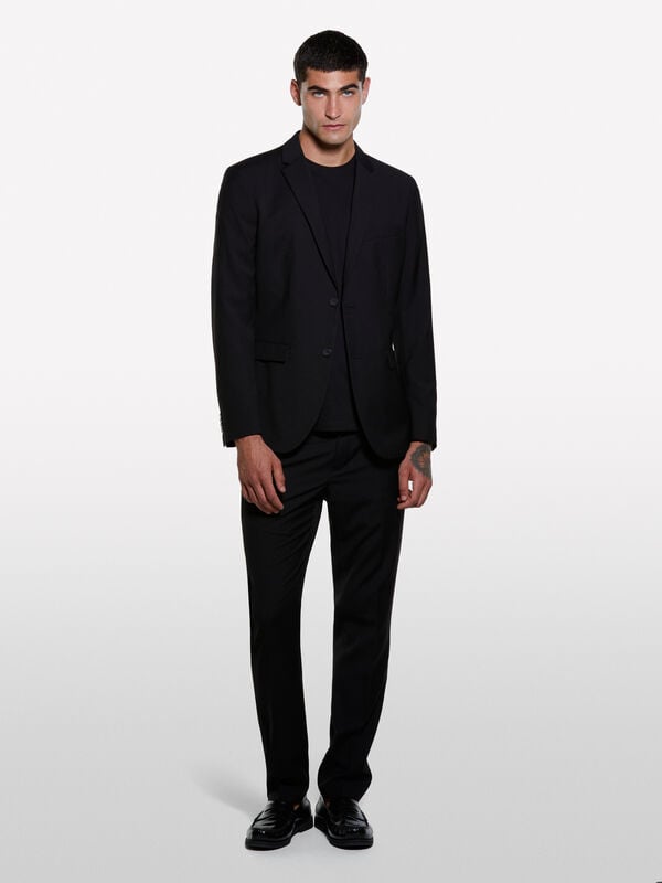 Blazer de alfaiatari preto Blazer de alfaiatari preto - blazers para homem | Sisley