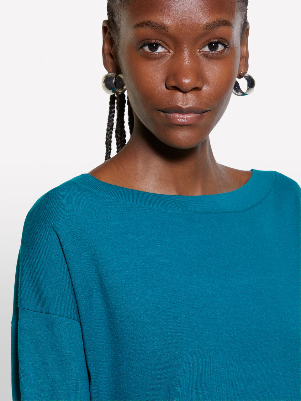 BOAT-NECK SWEAT.L/S Mulher image number null