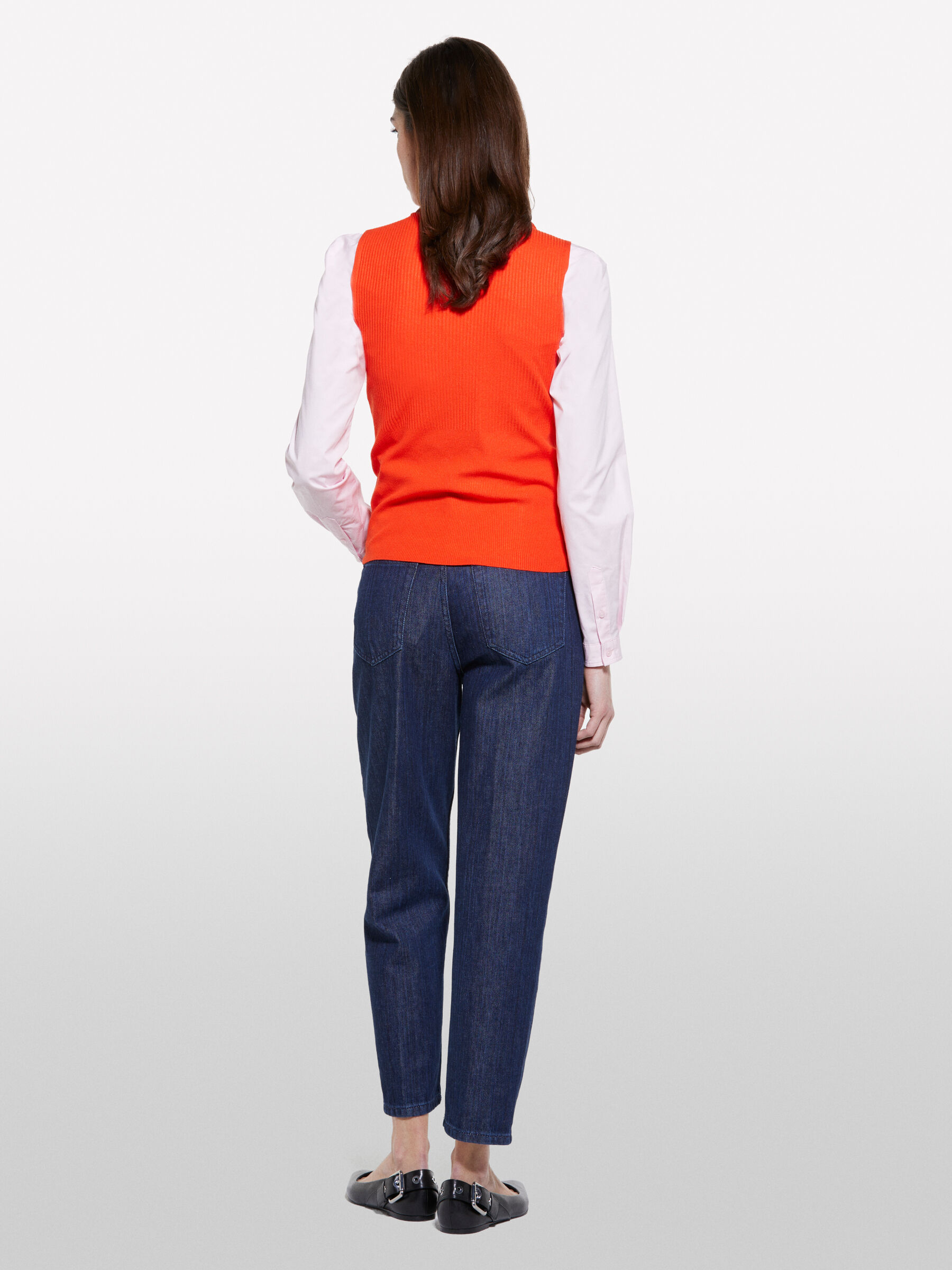 SLEEVELESS SWEATER Mulher image number null