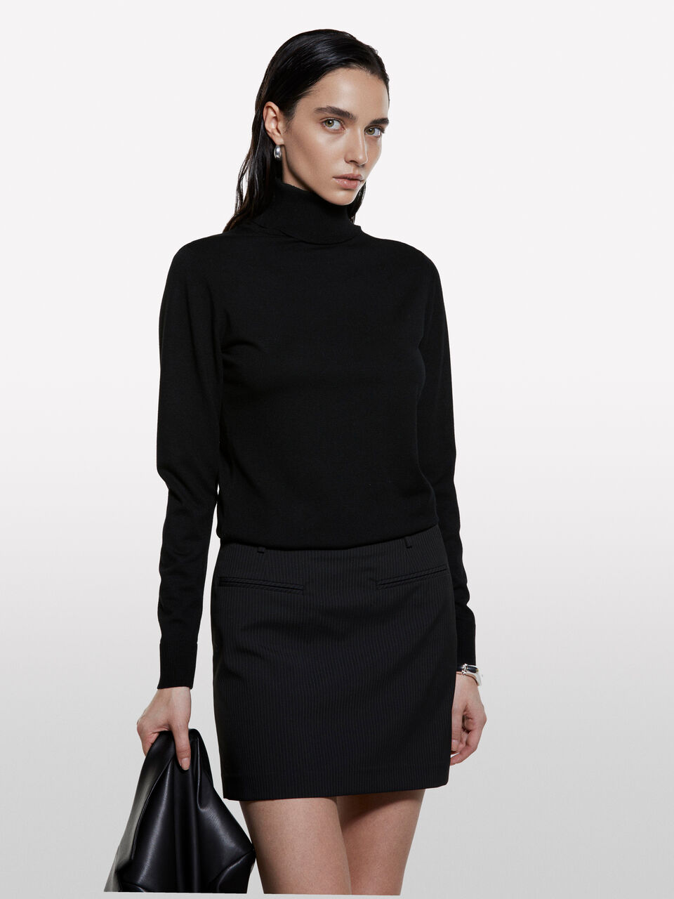 TURTLE NECK SWEATER Mulher image number null