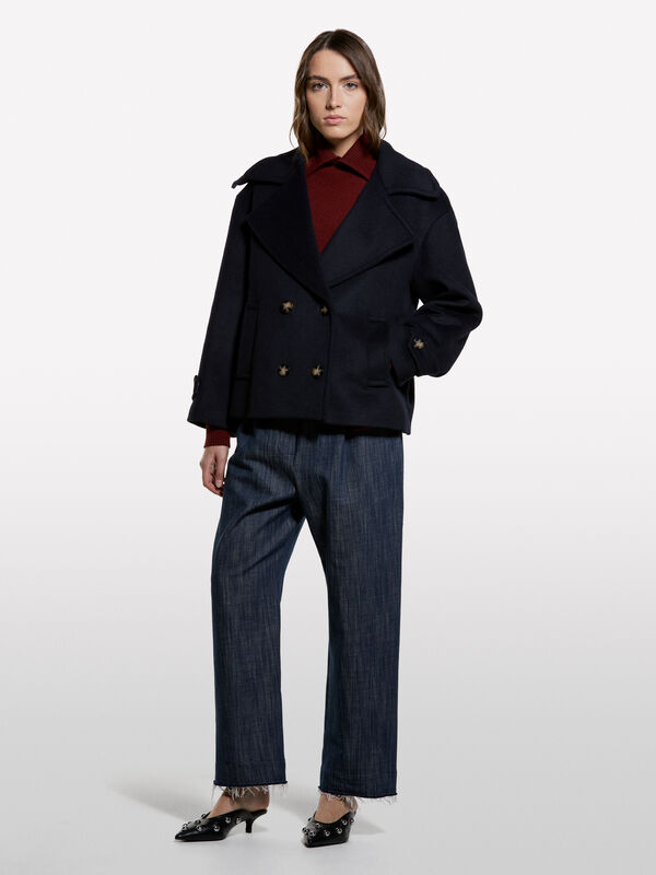 Peacoat over fit - sobretudos para mulher | Sisley