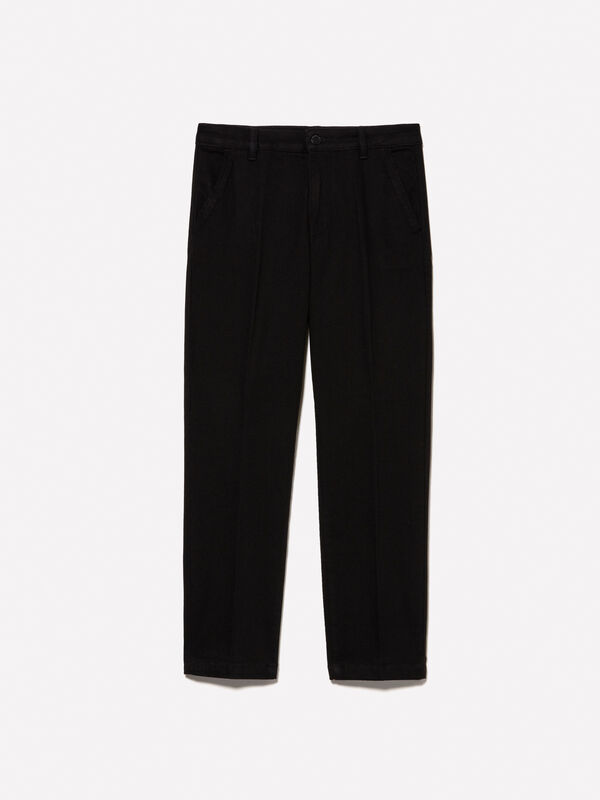 Jeans Ankara preto slim fit - jeans slim fit para mulher | Sisley