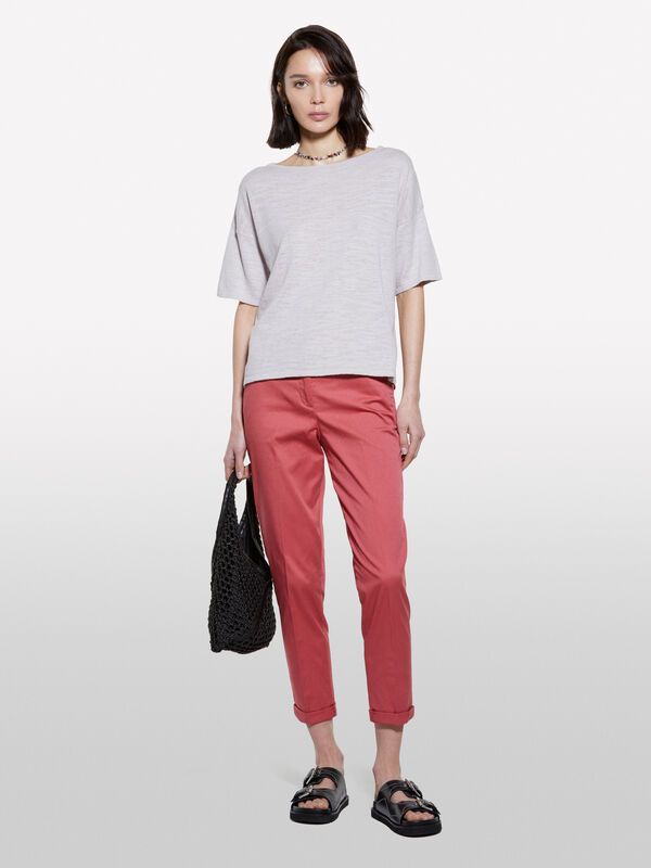 Calças blush cigarette - calças skinny para mulher | Sisley