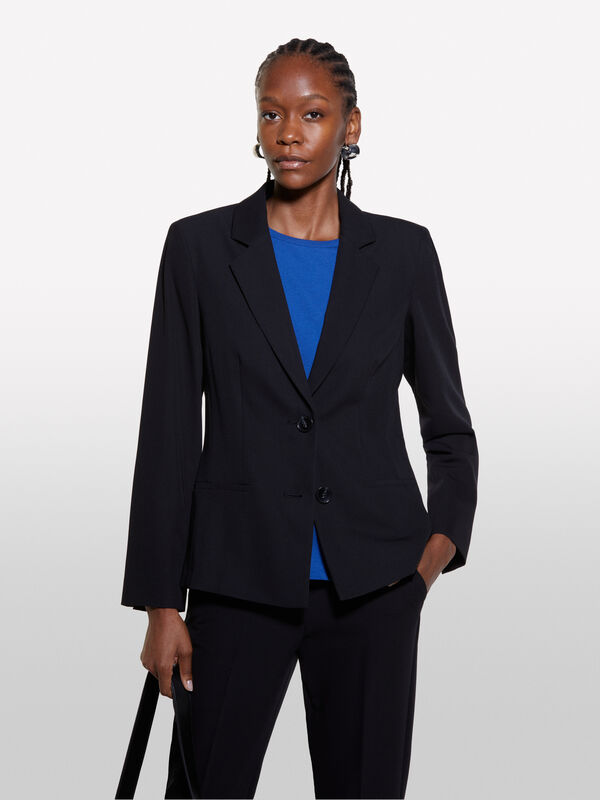 Blazer preto slim fit - blazers para mulher | Sisley