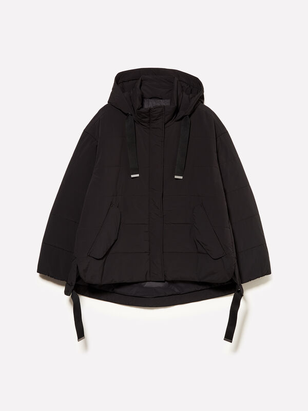 Casaco com maxi capuz  - blus&otilde;es e casacos para mulher | Sisley