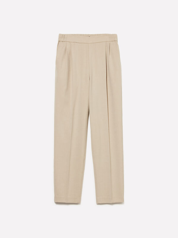 Joggers de cintura subida - calças joggers para mulher | Sisley