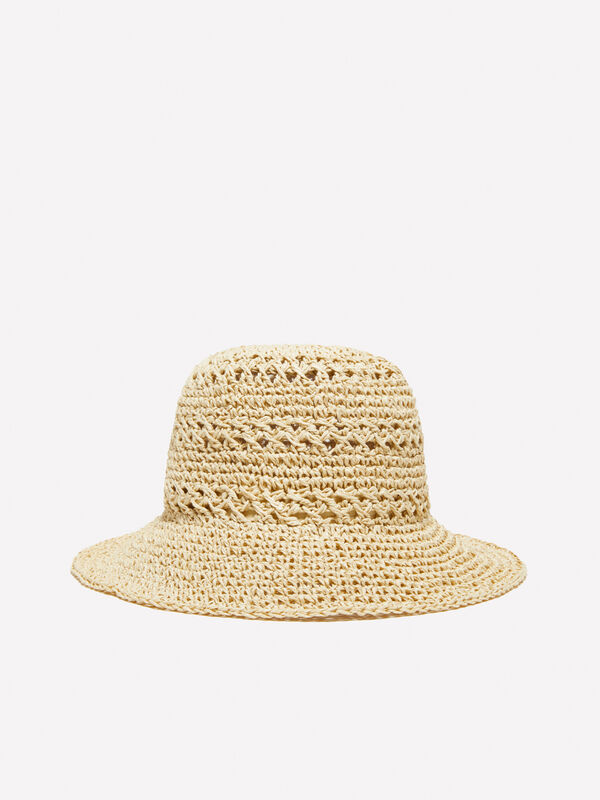 Cloche bege efeito crochê - chapéus para mulher | Sisley