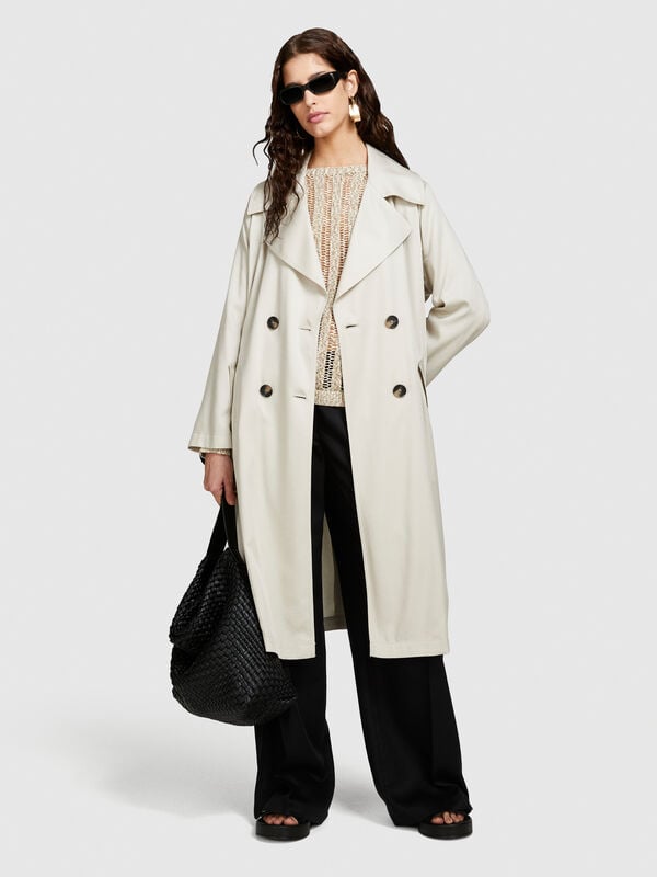 Trench fluido Mulher