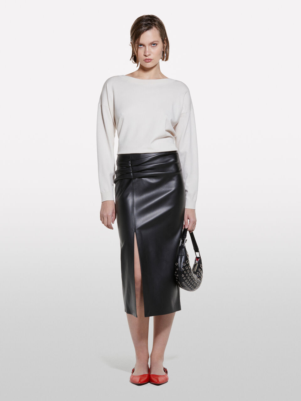 BOAT-NECK SWEAT.L/S Mulher image number null