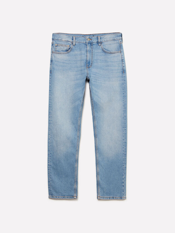 Jeans Style 75 regular fit azul-claro - jeans slim fit para homem | Sisley