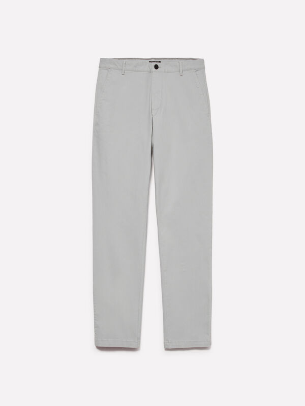 Calças chino cinzentas - calças chinos para homem | Sisley