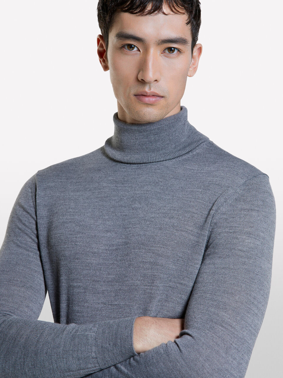 TURTLE NECK SWEATER Homem image number null
