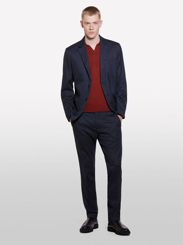 Blazer cinza-escuro fio tinto - blazers para homem | Sisley