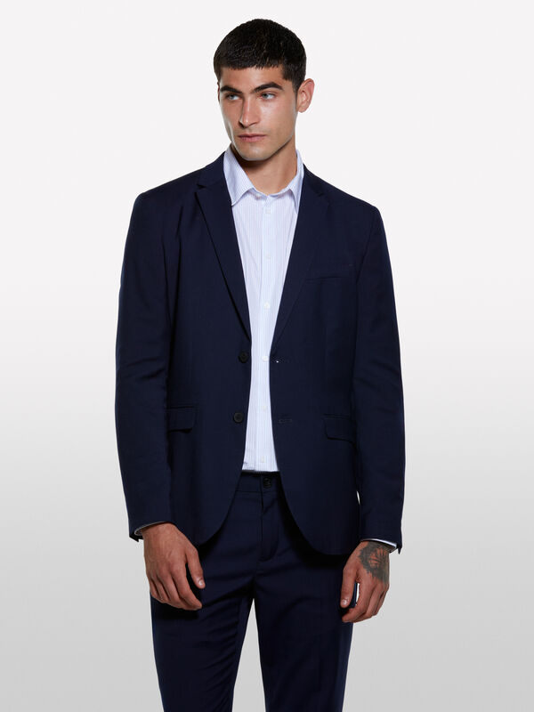 Blazer de alfaiataria azul-escuro - blazers para homem | Sisley