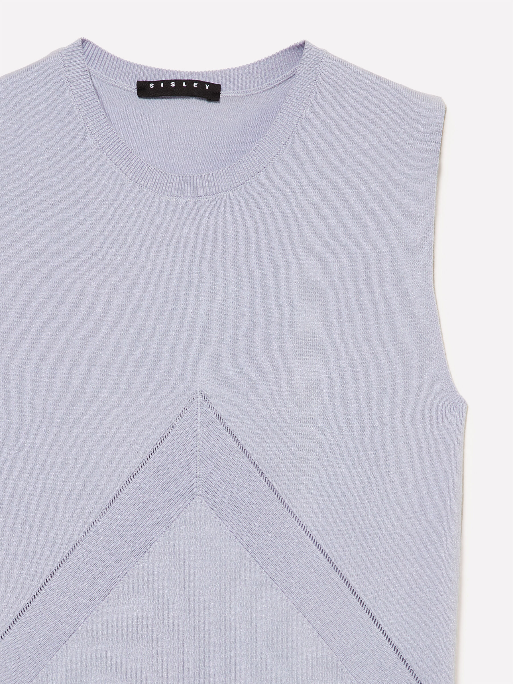 SLEEVELESS SWEATER Mulher image number null