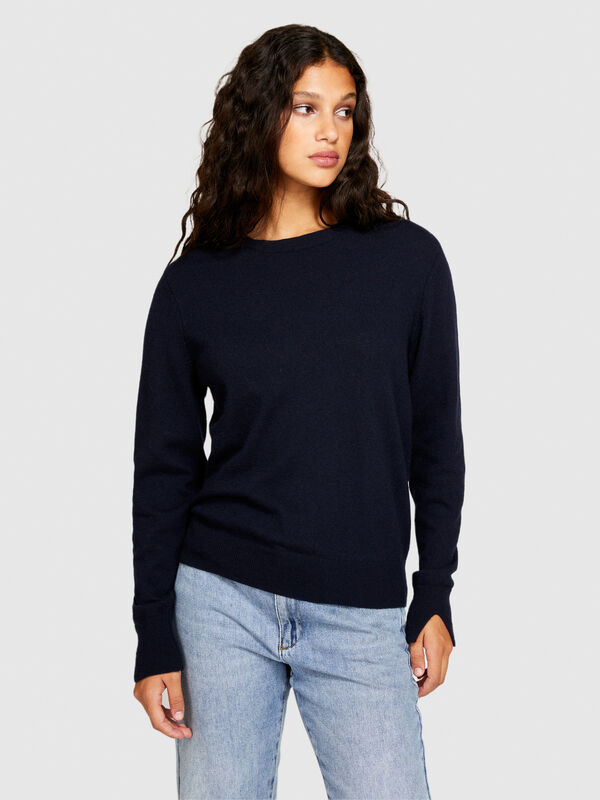 Camisola de gola redonda