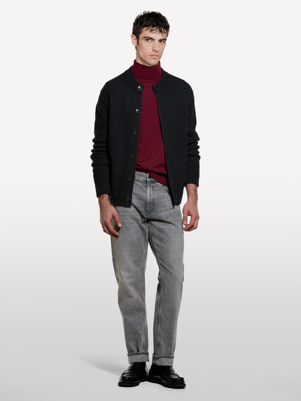 TURTLE NECK SWEATER Homem image number null