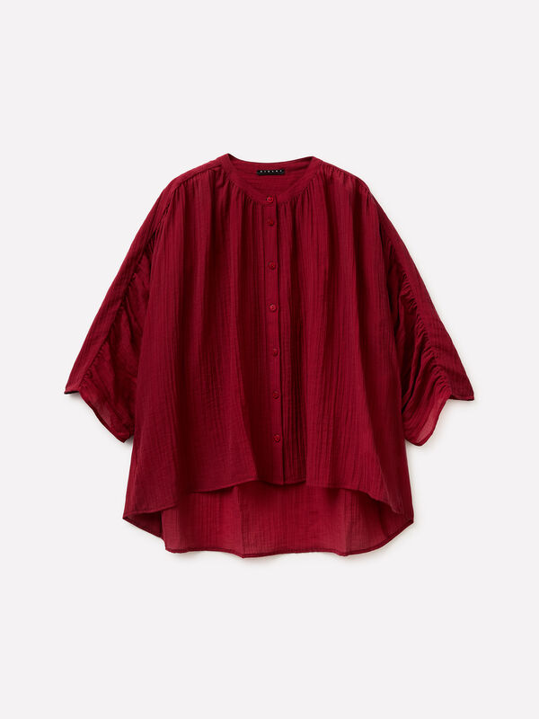 Camisa drapeada - camisas para mulher | Sisley