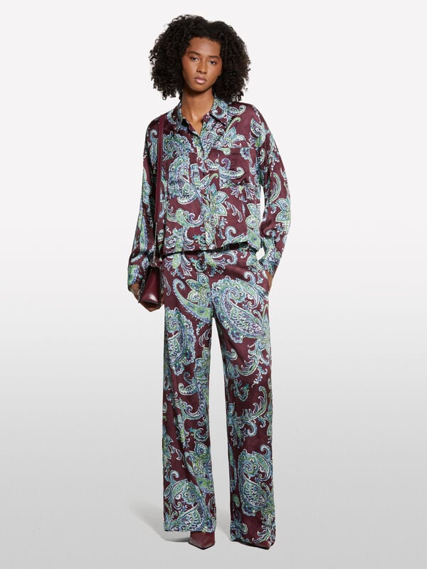 Camisa padrão paisley Camisa padrão paisley - camisas para mulher | Sisley