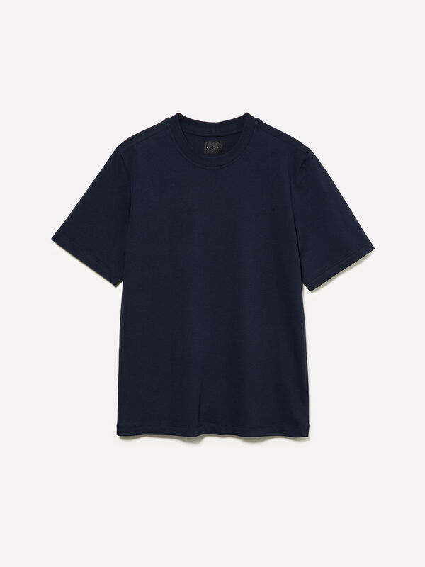 T-shirt de gola redonda regular fit - t-shirt de manga curta para homem | Sisley