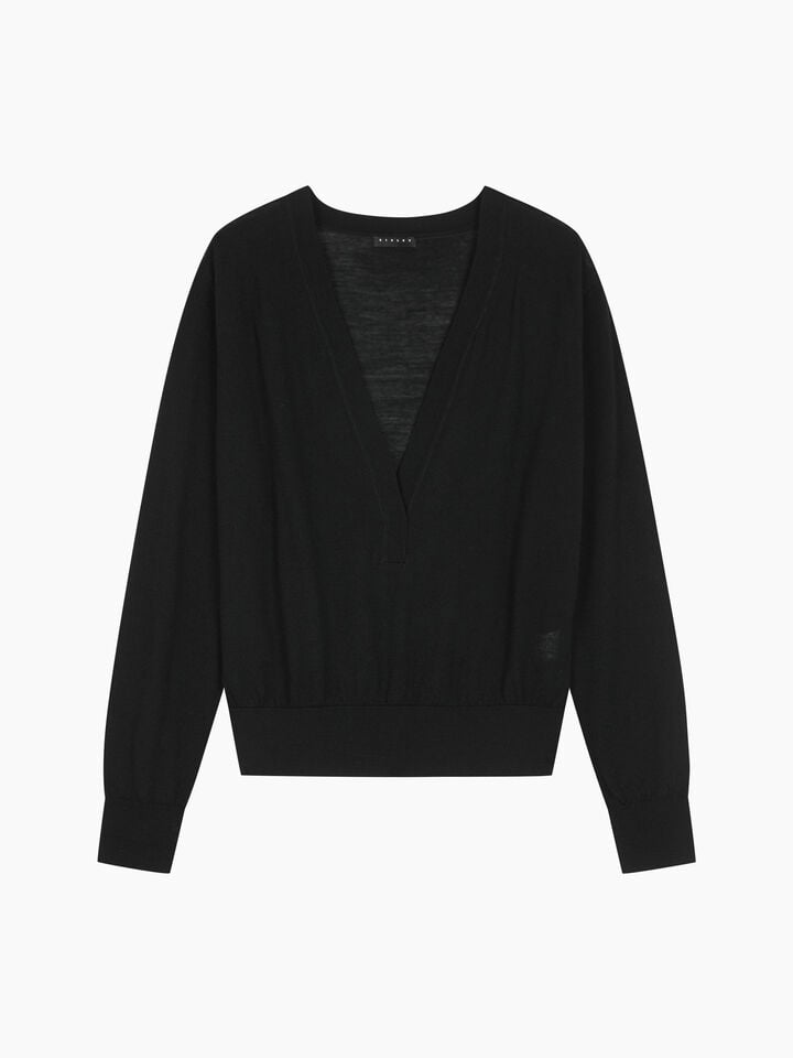V NECK SWEATER L/S Mulher