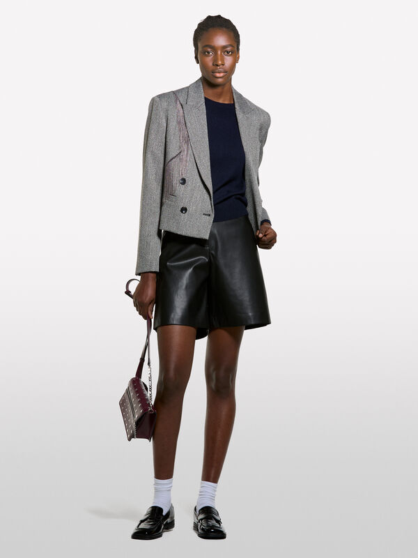 Camisola de gola redonda azul-escuro - camisolas gola redonda para mulher | Sisley