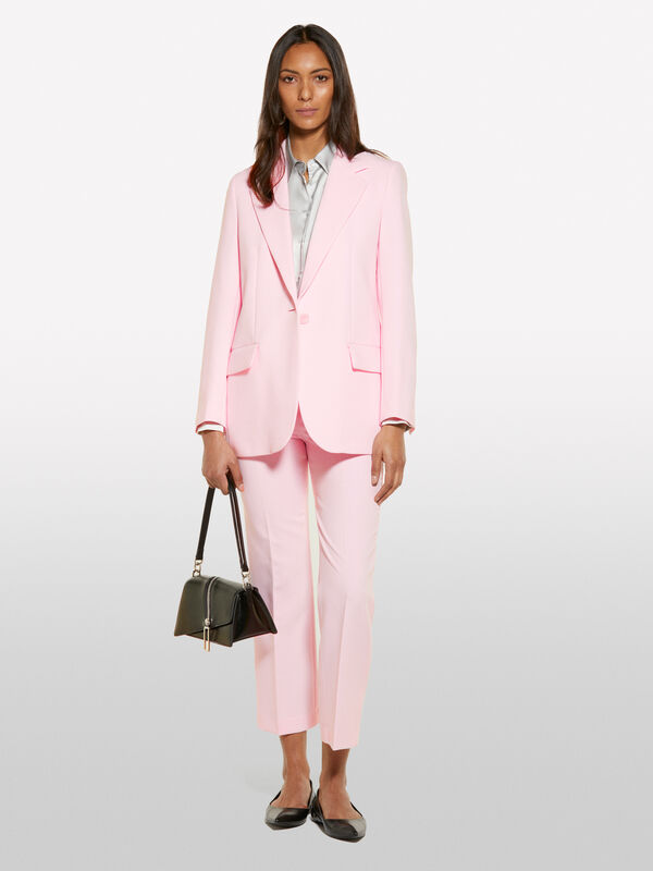 Calças formais rosa - calças regular para mulher | Sisley