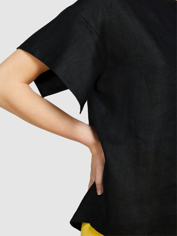 Blusa 100% linho - blusas para mulher | Sisley