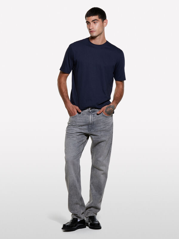 Jeans Style 75 regular fit cinzento  - jeans regular para homem | Sisley